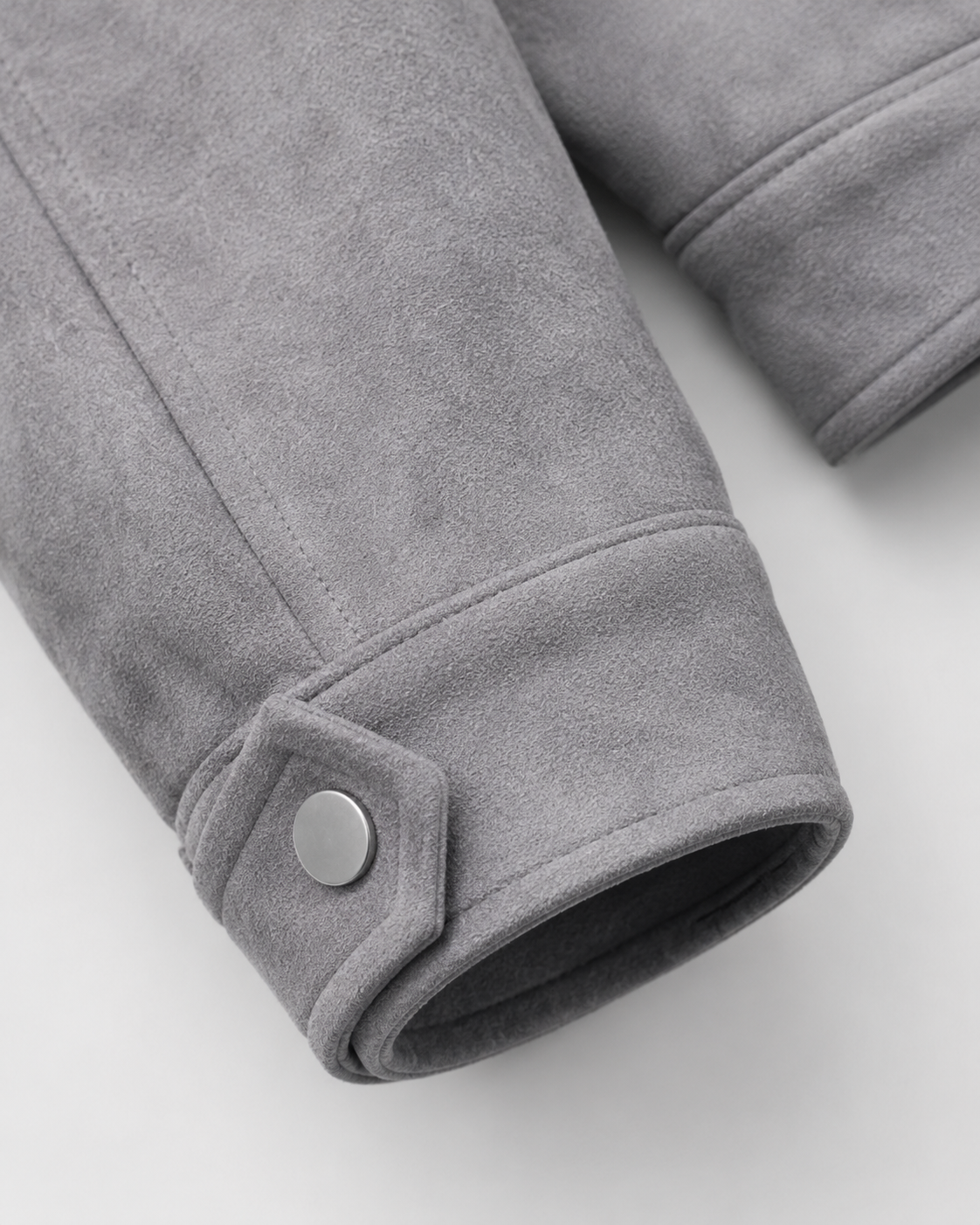 Men's Suede-Look Utility Zip Jacket for Relaxed Autumn Style