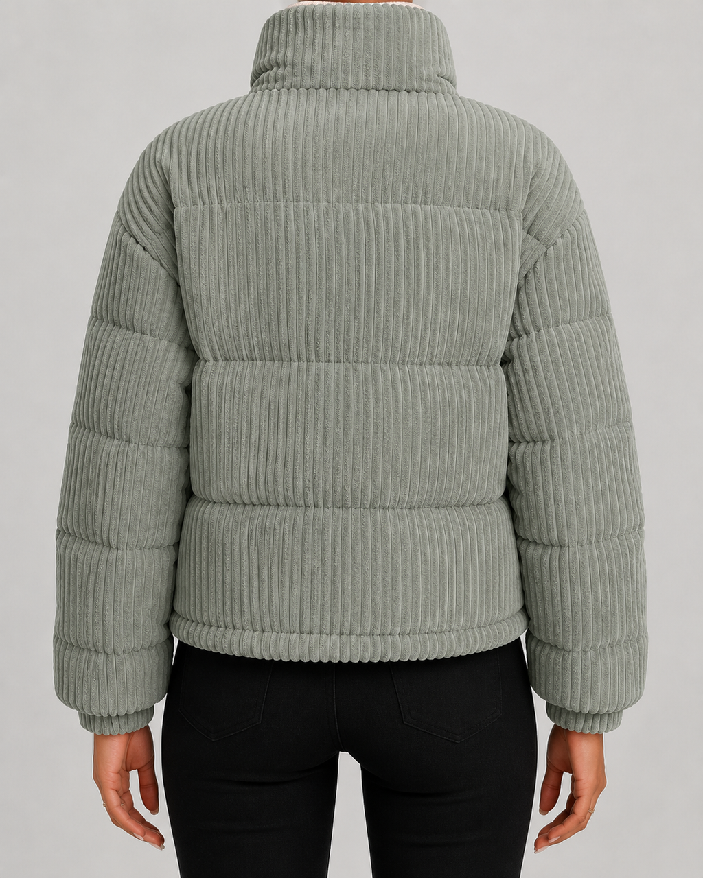 Women's Corduroy Puffer Jacket