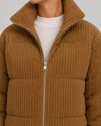 Women's Corduroy Puffer Jacket