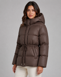 Women's Fitted Drawstring Puffer Jacket