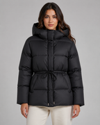 Women's Fitted Drawstring Puffer Jacket