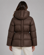 Women's Fitted Drawstring Puffer Jacket