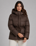Women's Fitted Drawstring Puffer Jacket
