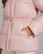 Women's Fitted Drawstring Puffer Jacket