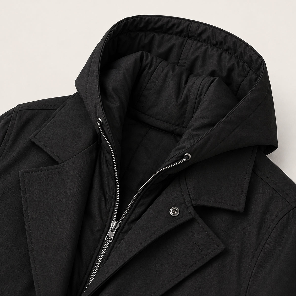 Men's Waterproof Hooded Parka with Insulated Lining
