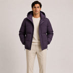 Men's Hooded Quilted Puffer Jacket for Cold Weather Commuting