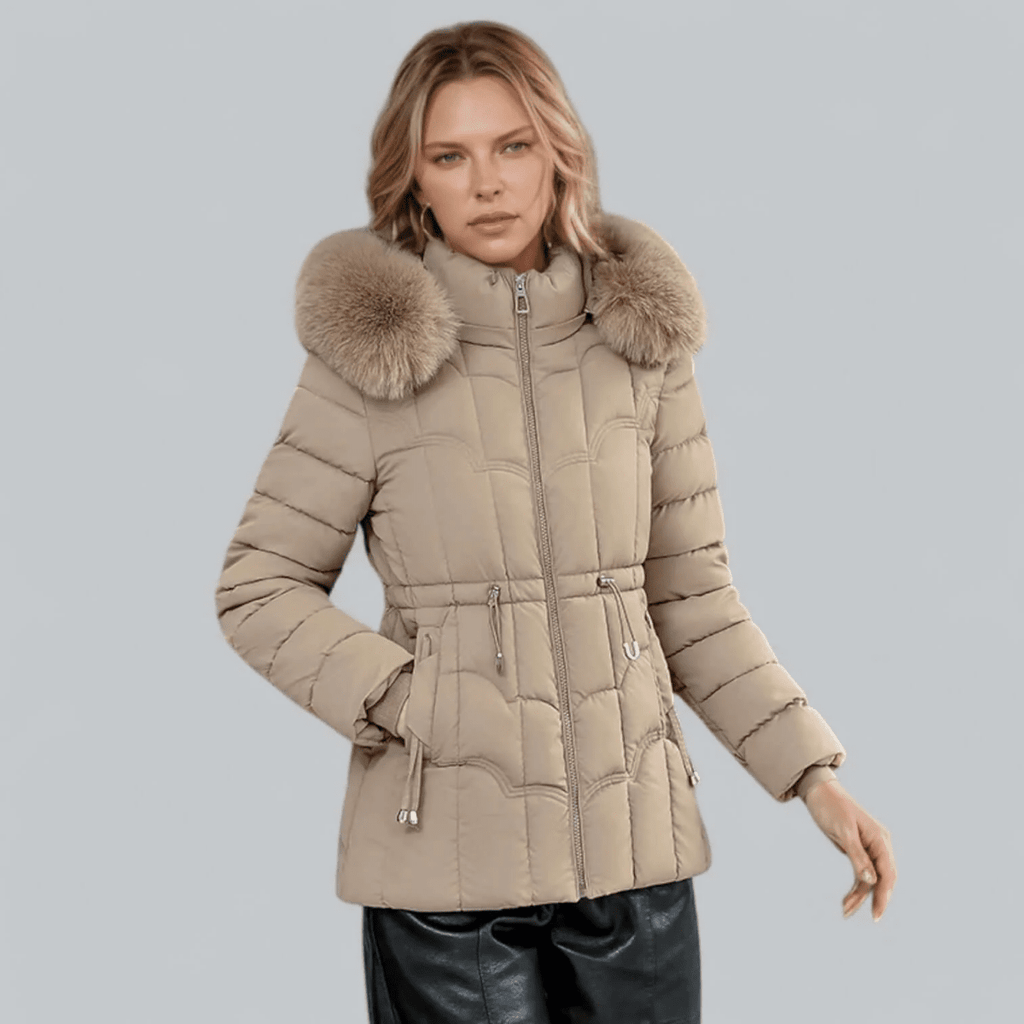 Mid Length Women's Parka Coat – Warm Quilted Insulation