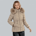 Mid Length Women's Parka Coat – Warm Quilted Insulation