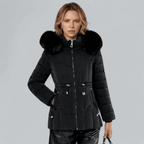 Mid Length Women's Parka Coat – Warm Quilted Insulation