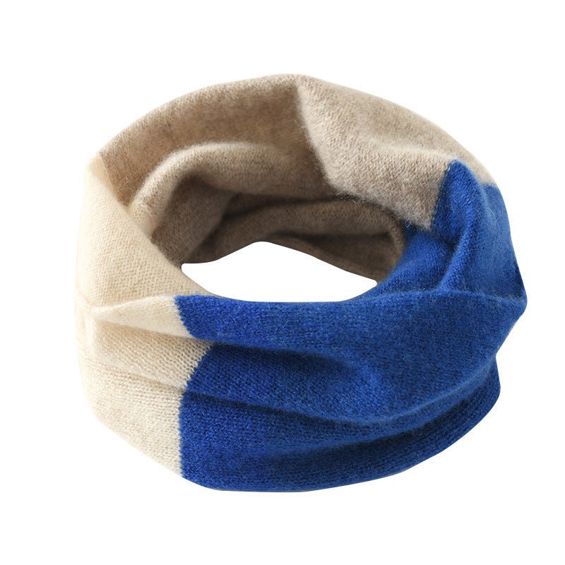 Women's Cashmere Neck Gaiter Two-Tone Warmth Neck Warmer