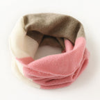 Women's Cashmere Neck Gaiter Two-Tone Warmth Neck Warmer