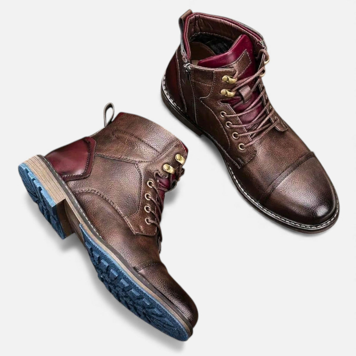Men's Chelsea Boots - Weather-Resistant Vegan Leather Outdoor Ankle Boots