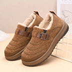 Women's Orthopaedic Slip On Winter Shoe with Decorative Buckle Strap